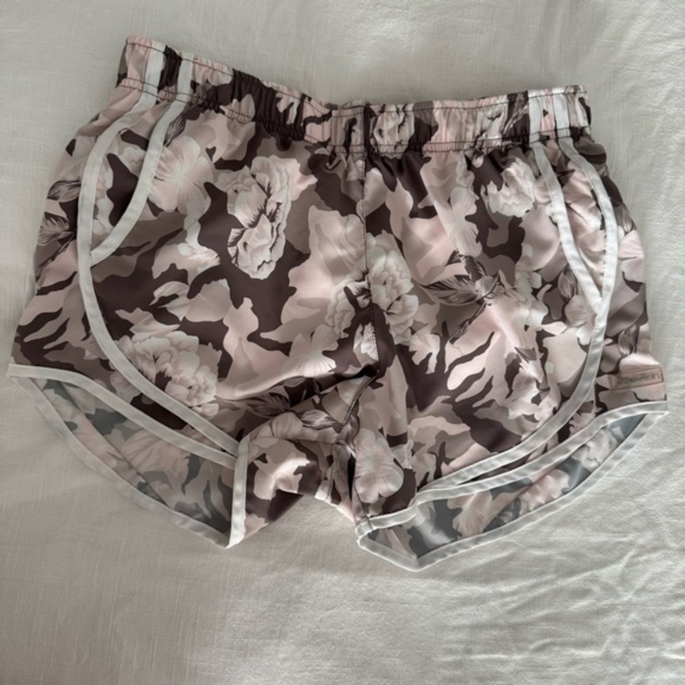 Calvin Klein camo/floral athletic running shorts